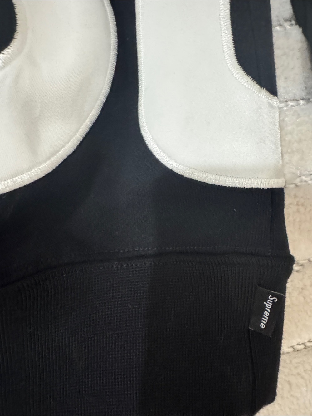 Supreme Big Logo Black Zip-Up Hooded Jacket men’s large - Picture 3 of 8